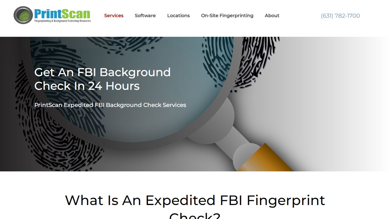 Expedited FBI Background Check | Apostille Services | PrintScan